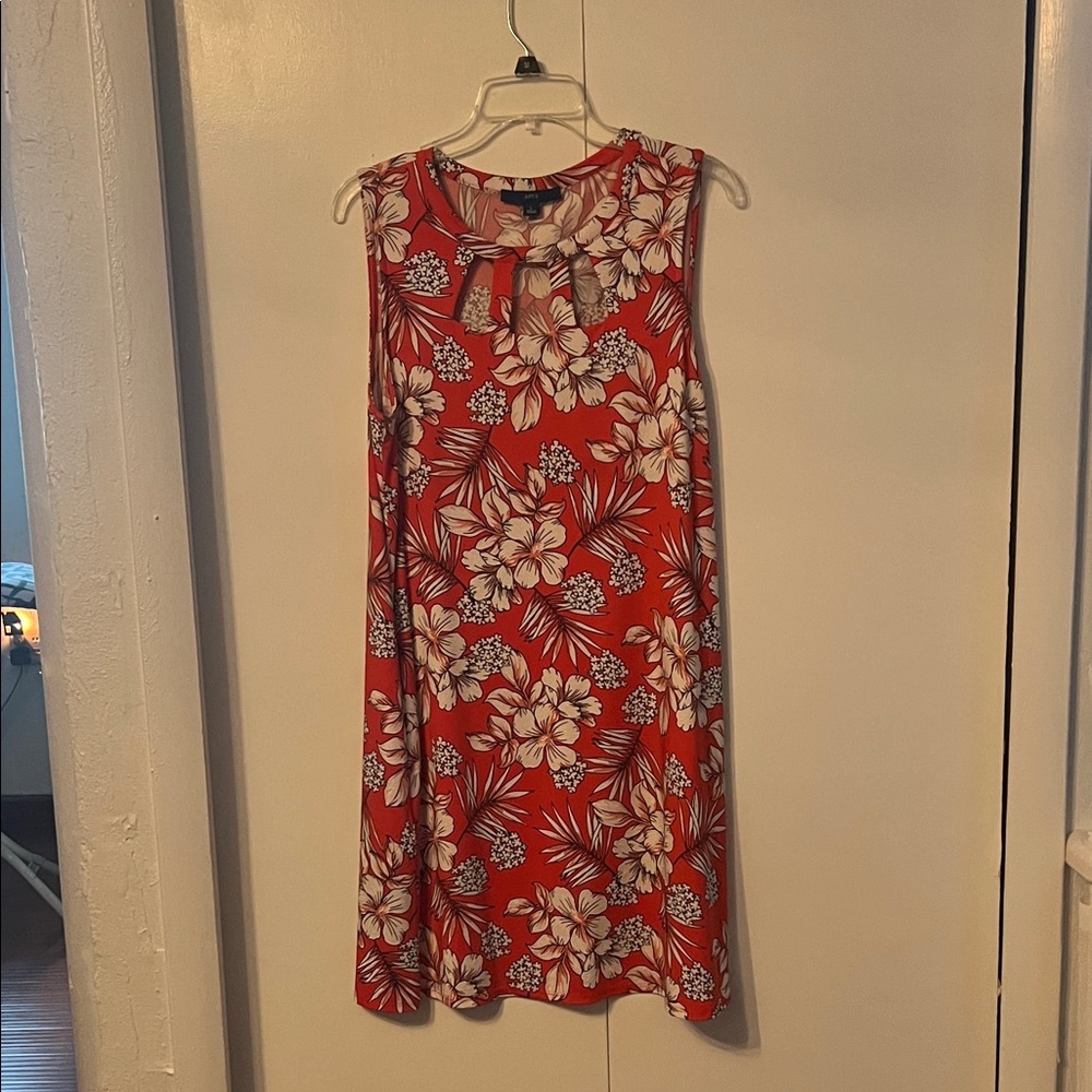 Apt. 9 Red and White Floral Top